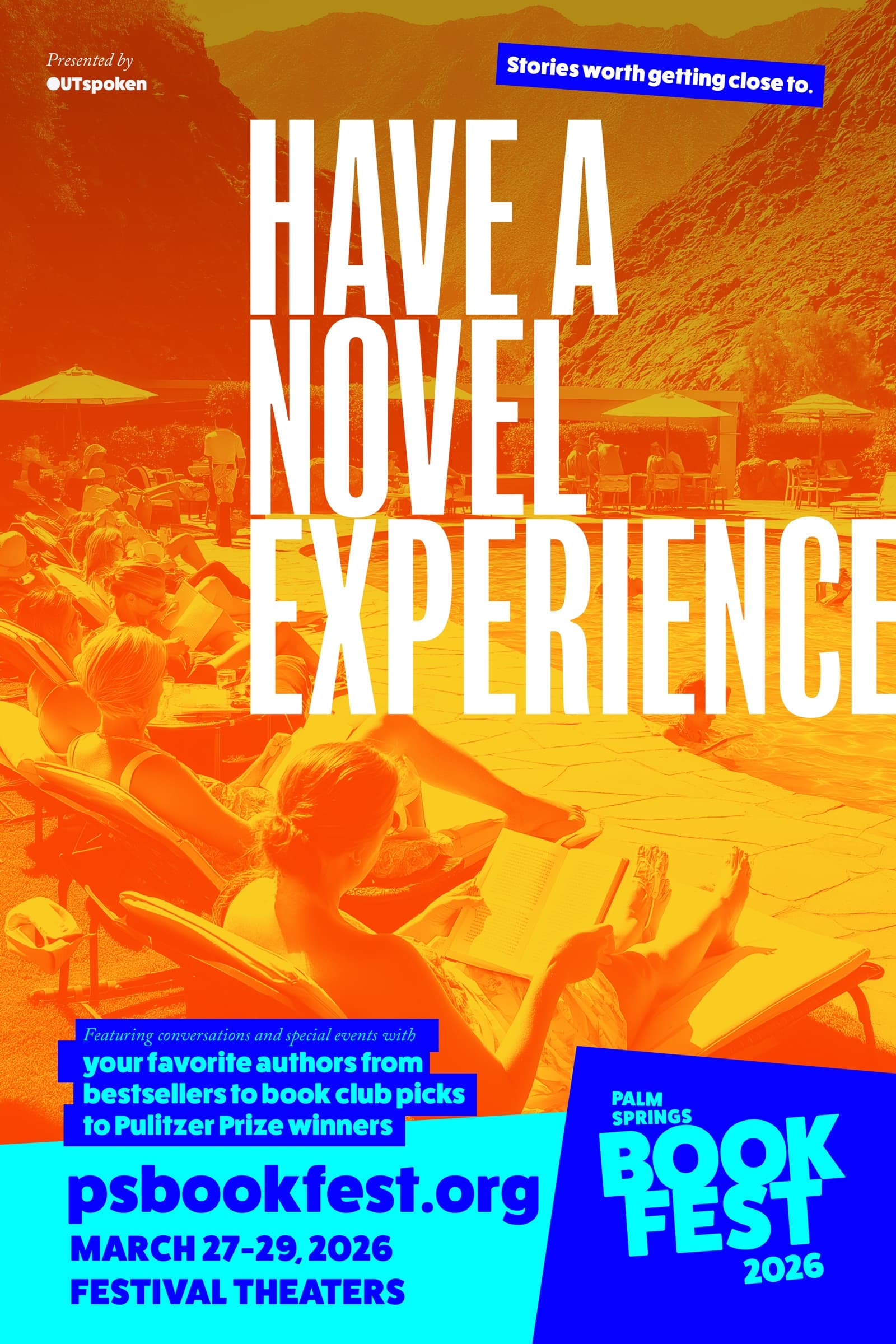 Poster six in the series with a different headline and color treatment