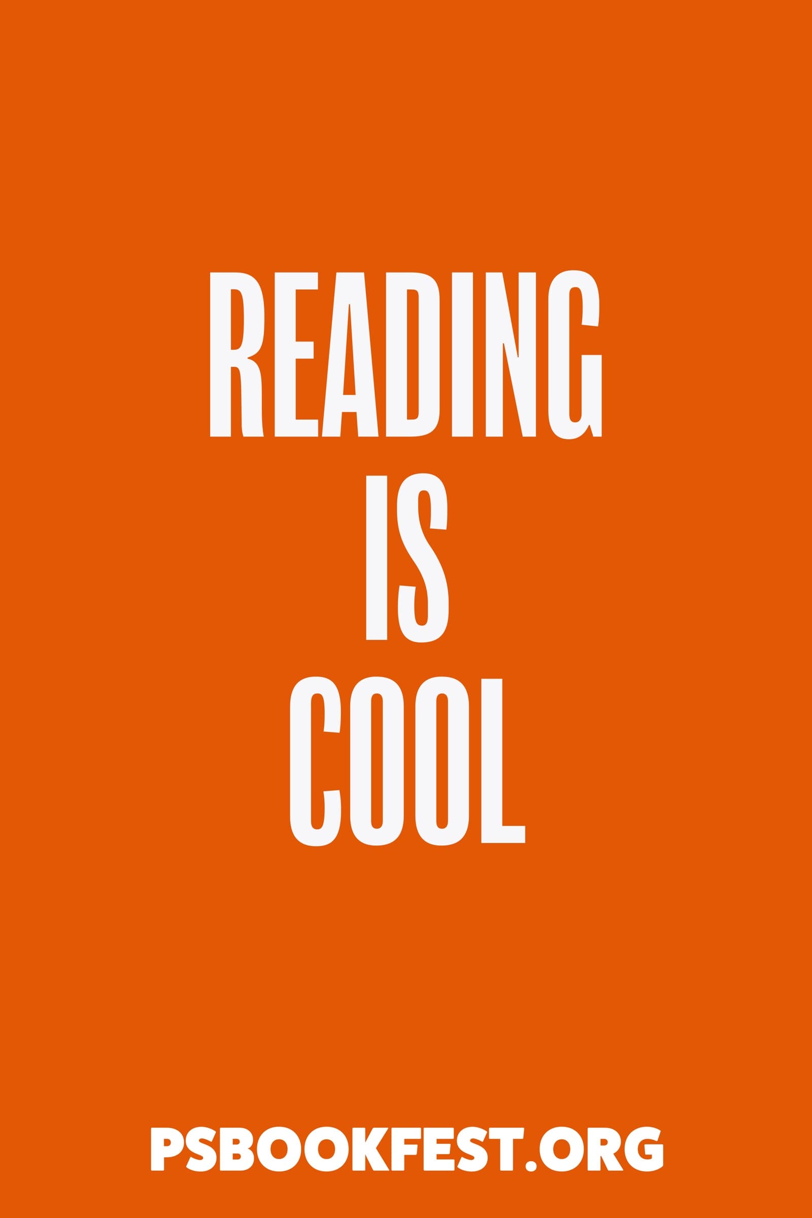 Typographic poster: third headline in the wordplay set, set bold and stacked in the same chunky condensed sans
