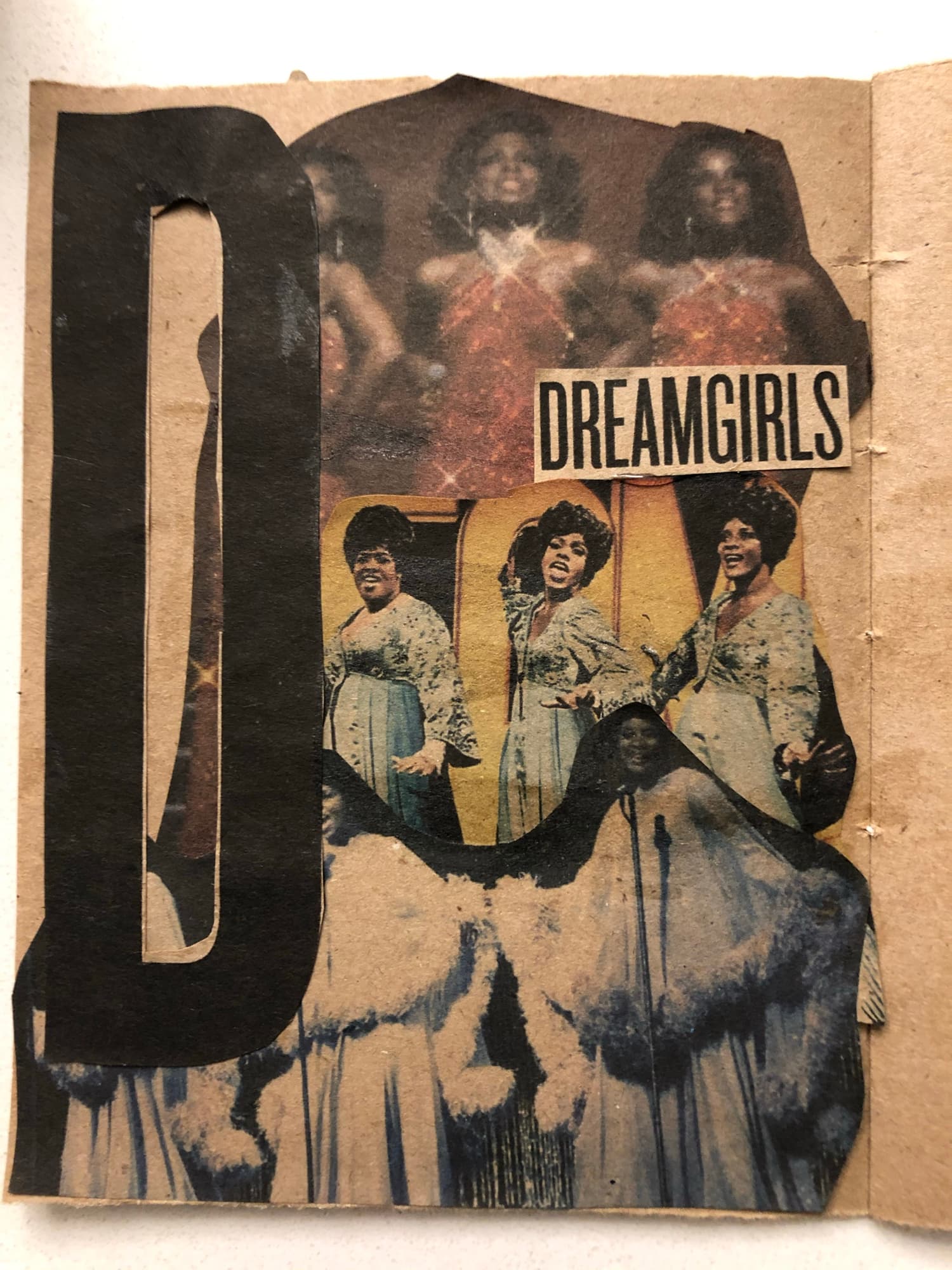 Letter spread from the handmade book