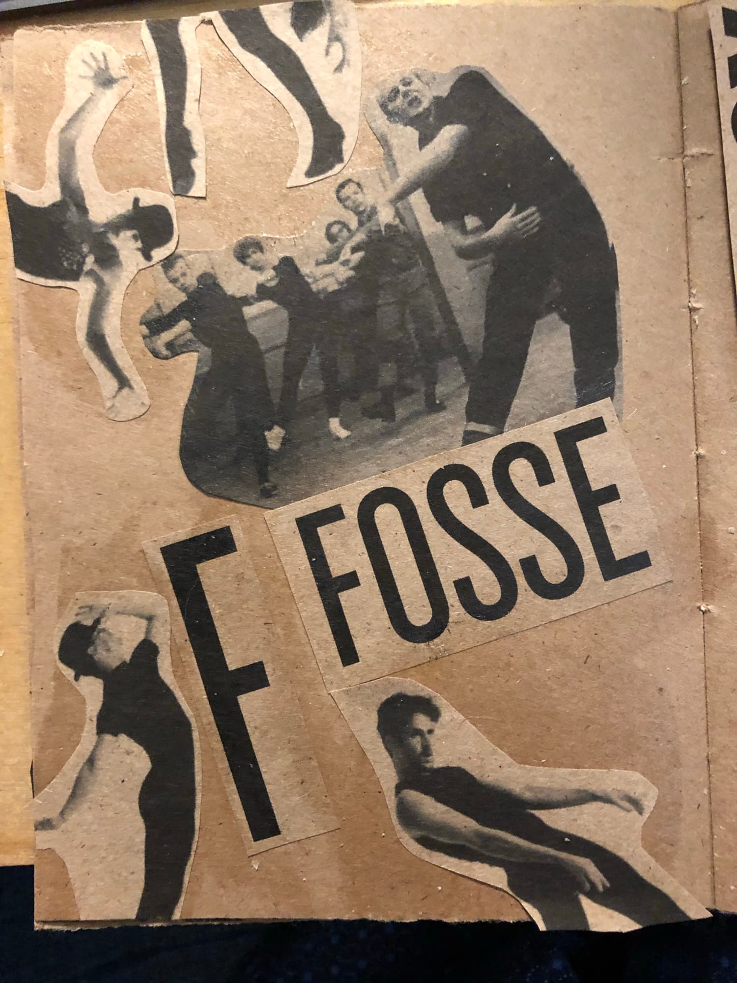 Letter spread from the handmade book