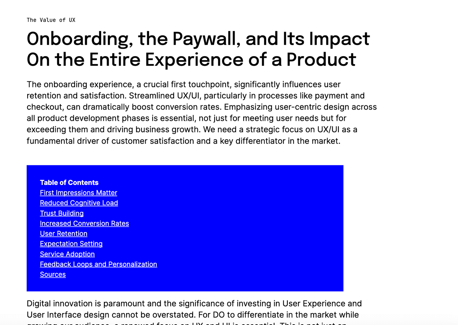 Growth experimentation framework