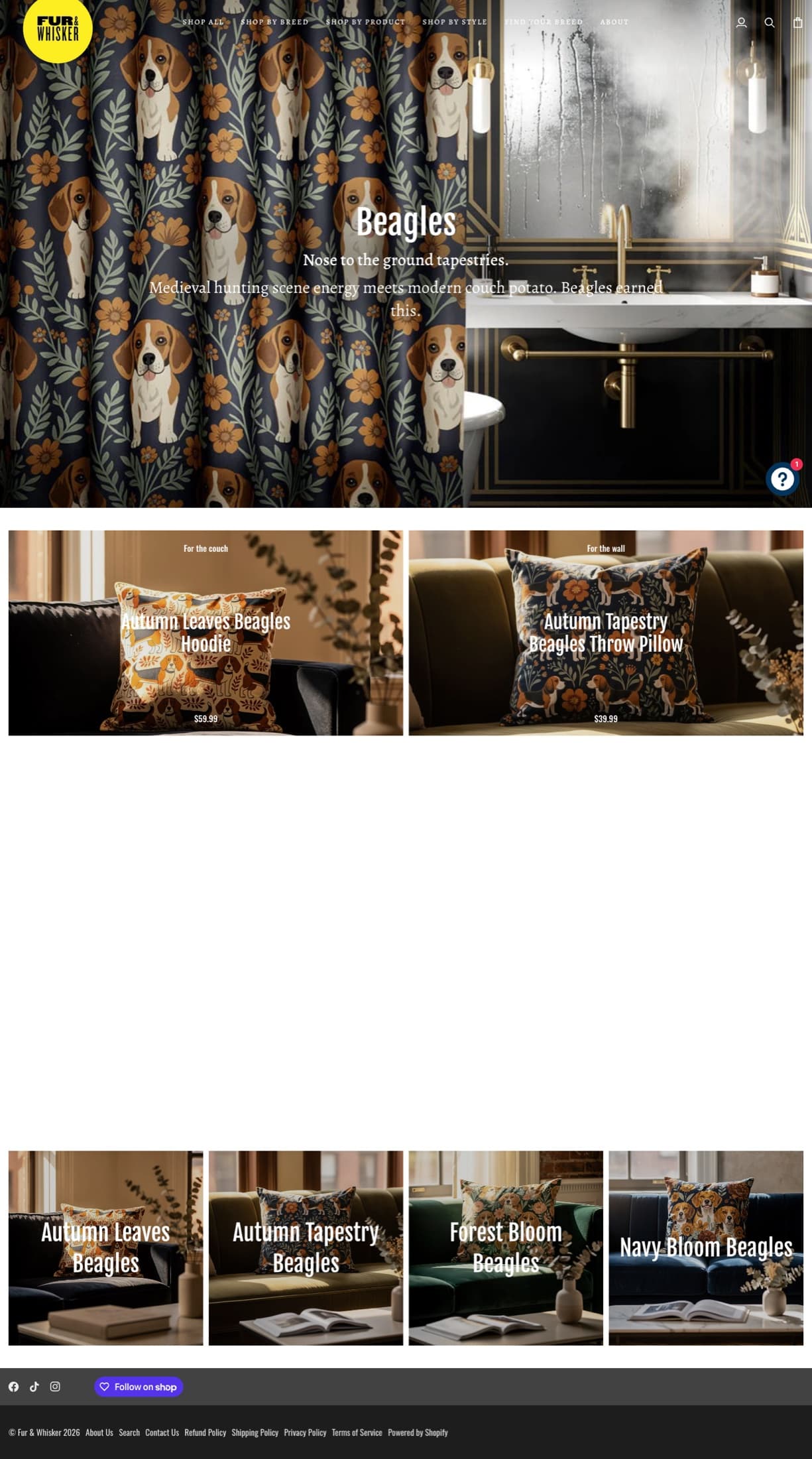 The Beagles collection page